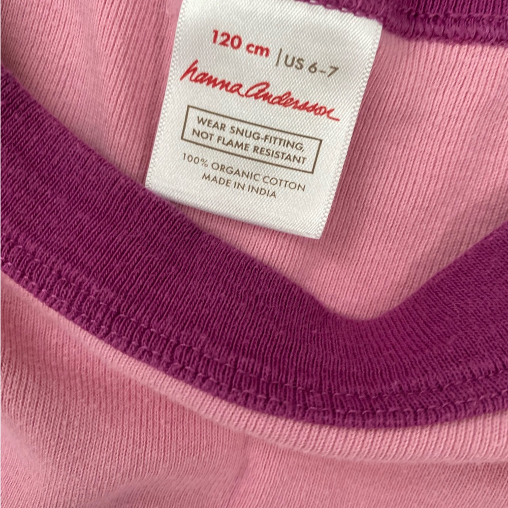 Hanna Andersson Pink and Purple Cotton Pajamas